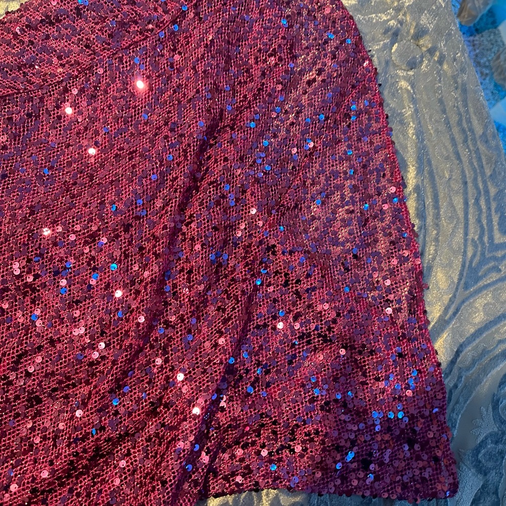 Rat & Boa Purple Sequin Backless Gown - Picture 8 of 8